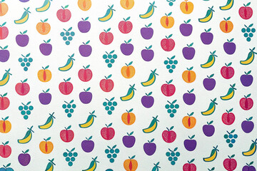 Colorful fruit pattern background. (3)