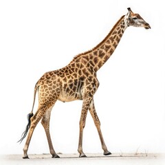 Fototapeta premium giraffe isolated on white