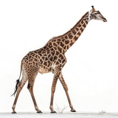 Naklejka premium giraffe isolated on white
