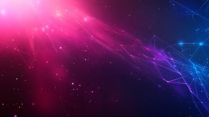 Obraz premium Abstract Pink And Blue Glowing Particle Background