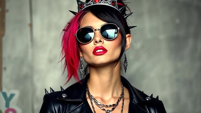 Punk Rock Queen: A Bold and Edgy Portrait