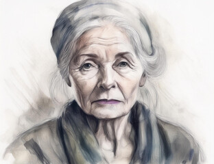 Portrait einer alten Frau