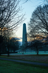 The Wellington Monument early in the morning