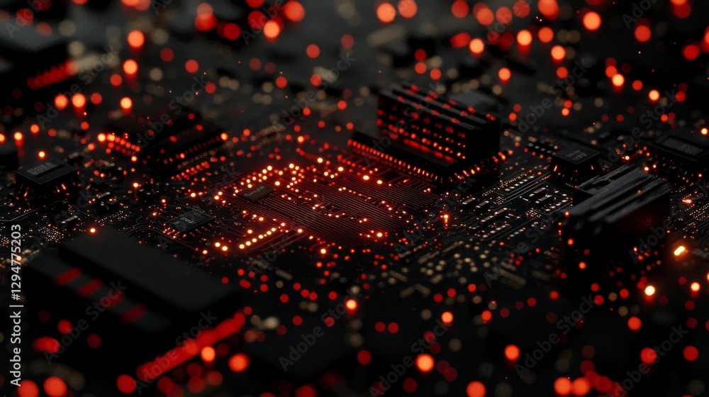 Poster an illustration of artificial intelligence technology featuring a neural network, highlighting big d