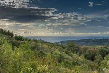 Beautiful nature hills above Izola