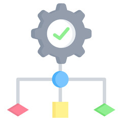 Obraz premium Workflow Icon