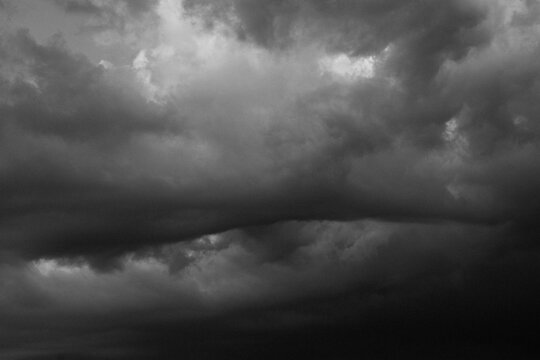 dramatic clouds before strom