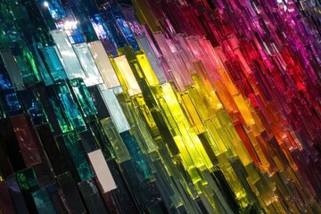 Colorful glass tile mosaic background.