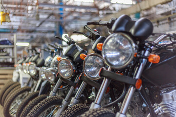 Products of the motorcycle manufacture.
