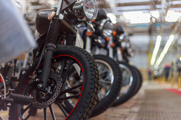 Fototapeta premium Products of the motorcycle manufacture.