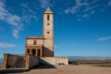 Obraz premium Iglesia de La Almadraba de Montevela, Provinz Almería, Autonome Gemeinschaft Andalusien, Spanien