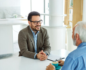 business meeting businessman office teamwork contract agreement advisor agent doctor man adult...