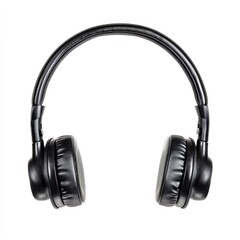 Fototapeta premium High-Quality Black Over-Ear Headphones for Music and Audio, Cinema Equipment Concept.