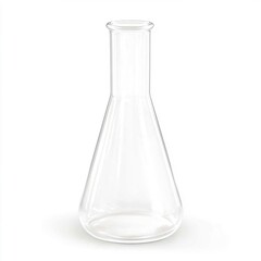 Large Conical Flask for Laboratory and Scientific Experiments, Laboratory equipment concept.