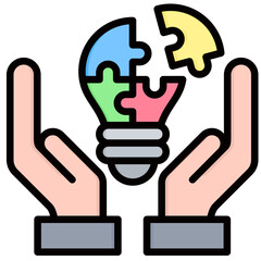 Fototapeta premium Problem Solving Icon