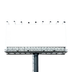 Obraz premium Large Advertising Billboard with Blank Screen for Design or Advertisement