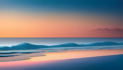 Obraz premium Pastel Gradient at the beach