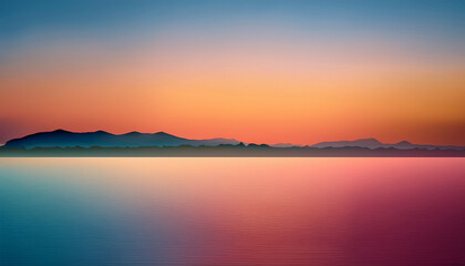 Naklejka premium Pastel Gradient in the sea