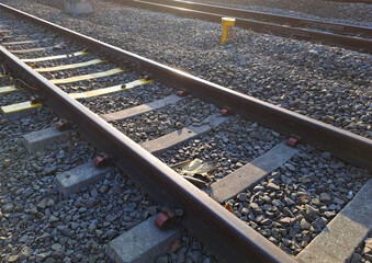 Naklejka premium Rail Road Tracks in Indonesia 