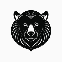 vector illustration of a bear, bear silhouette