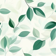 Repetitive seamless pattern of leaf foliage for fabric design.
