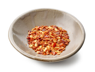bowl of dried chili flakes