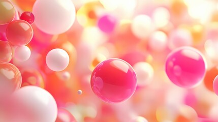 Abstract Bright Lighting Design Elements in Space