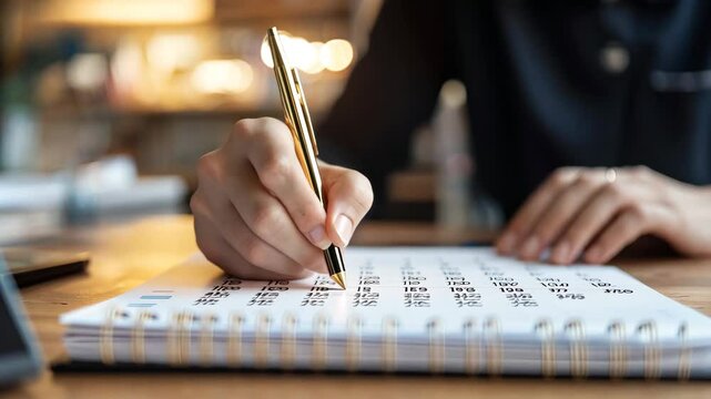 Freelancer Calendar with Client Meetings and Deadlines Marked