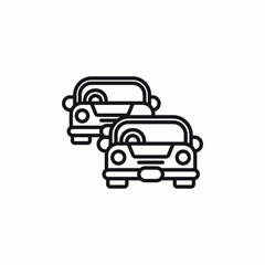 car vehicles icon sign vector