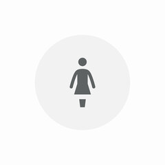 female restroom icon sign vector