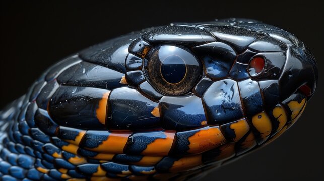 Very beautiful snake, posing for the camera