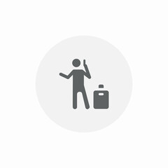 travel communication icon sign vector