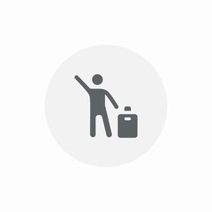 travel station icon sign vector