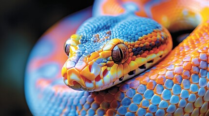 Fototapeta premium Portrait of a poisonous snake