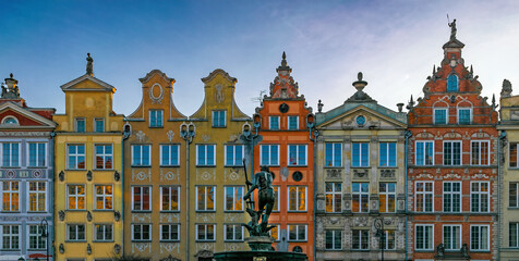 Neptune fountain in Gdansk, Poland  © Maryna Konoplytska
