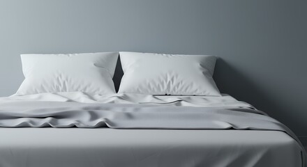 Sunlit White Bedroom: Rumpled Bedding and Soft Shadows