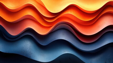 Abstract Colorful Waves with Gradient and Texture Background Design