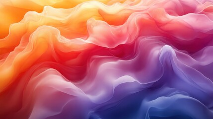 Fototapeta premium Colorful Abstract Flowing Fabric with Vibrant Gradient Patterns