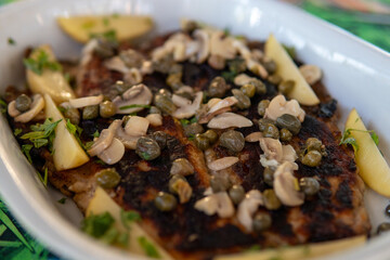 baked fish with potatoes