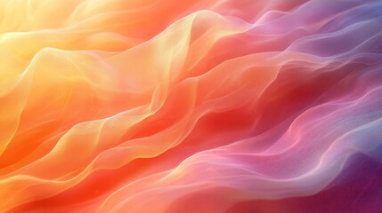 Obraz premium Soft Flowing Fabric Textures in Warm Gradient Colors for Backgrounds