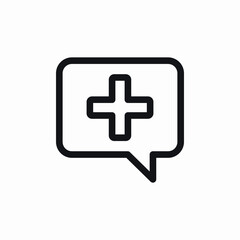 Obraz premium clinic messages icon sign vector