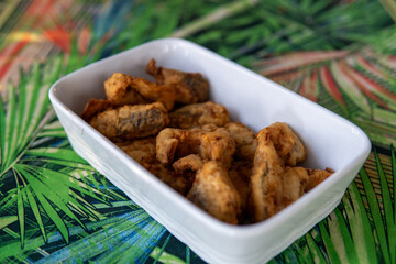 breaded fried fish with appetizing and crispy appearance