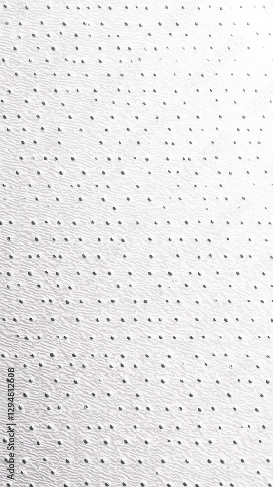 Poster A gentle, white backdrop features a series of small, symmetrical dots, offering a harmonious and elegant texture suitable for various creative endeavors and artistic applications
