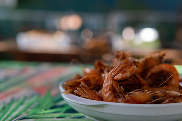 delicious fried shrimp in a bowl
