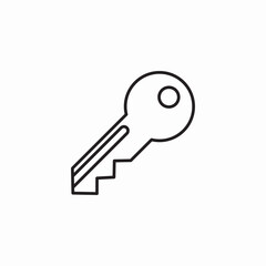 key lock icon sign vector
