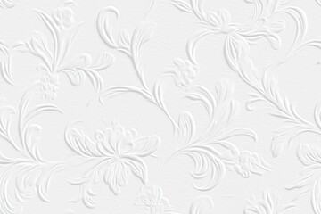 Fundo branco em padrão seamless com texturas variadas, incluindo elementos abstratos, tinta e papel amassado, criado com IA generativa para designs versáteis e modernos