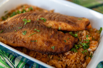 breaded fried fish with appetizing and crispy appearance
