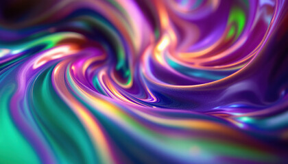 Abstract Colorful Liquid Swirls Background Image