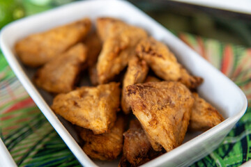 breaded fried fish with appetizing and crispy appearance