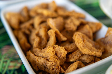 breaded fried fish with appetizing and crispy appearance